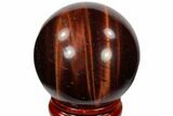 Polished Red Tiger's Eye Sphere - South Africa #116089-1